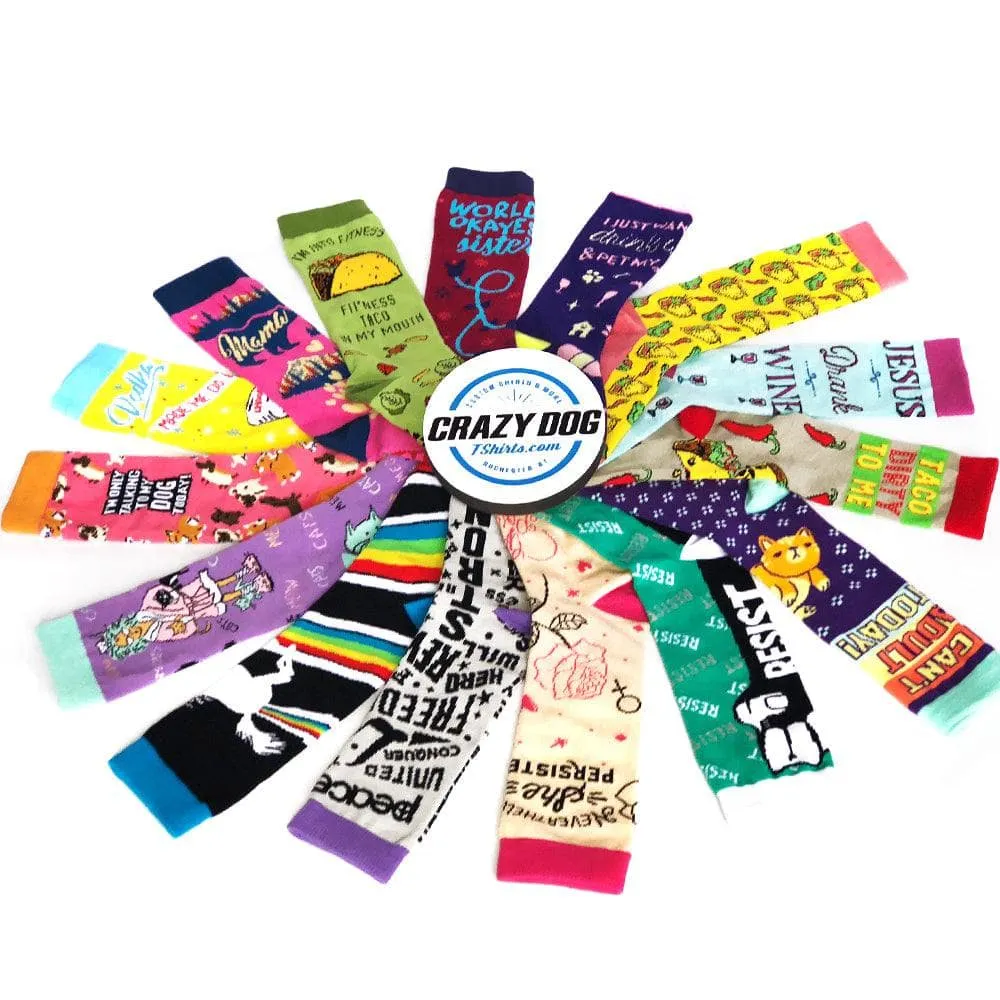 Womens Taco Dirty To Me Socks sold by Crazy Dog T-Shirts product image thumbnail 5