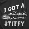 I Got A Stiffy Men's T Shirt sold by Crazy Dog T-Shirts