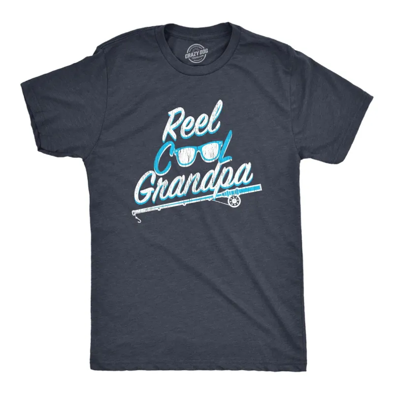 Reel Cool Grandpa Men's T Shirt sold by Crazy Dog T-Shirts
