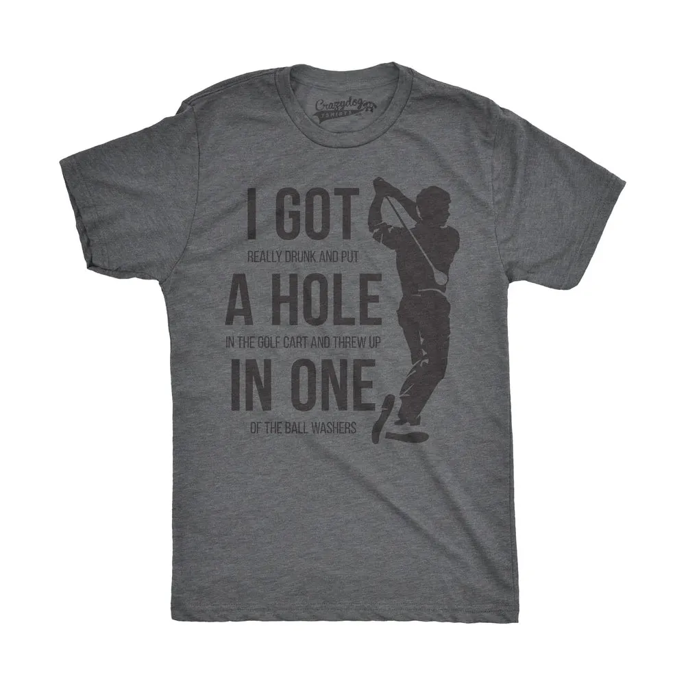 I Got a Hole in One Men's T Shirt sold by Crazy Dog T-Shirts product image thumbnail 3