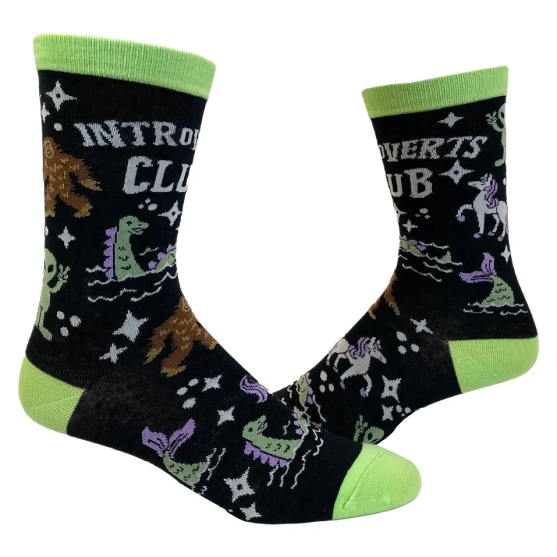Womens Introverts Club Socks sold by Crazy Dog T-Shirts