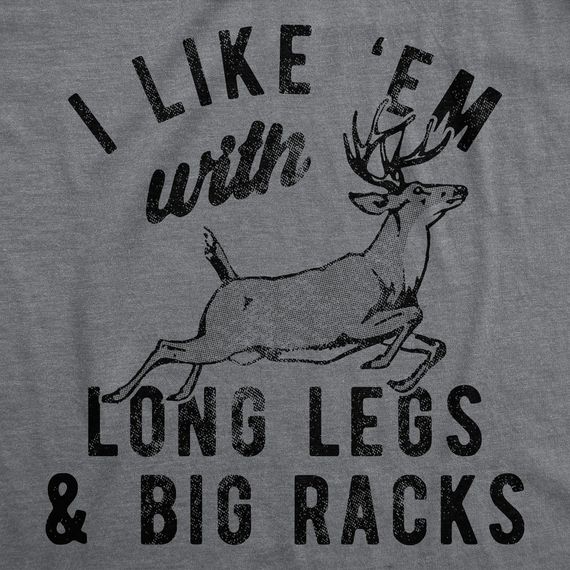 I Like Em With Long Legs And Big Racks Men's T Shirt sold by Crazy Dog T-Shirts product image thumbnail 2