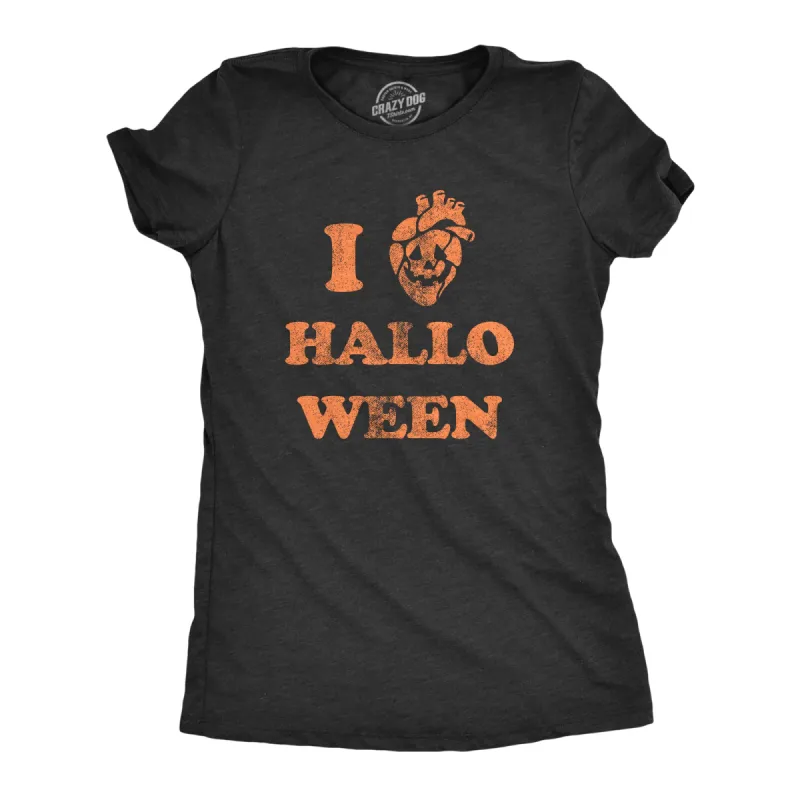 I Heart Halloween Women's T Shirt sold by Crazy Dog T-Shirts