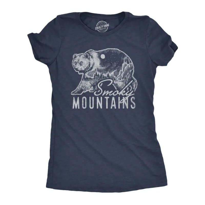 Retro Smoky Mountains Women's T Shirt sold by Crazy Dog T-Shirts