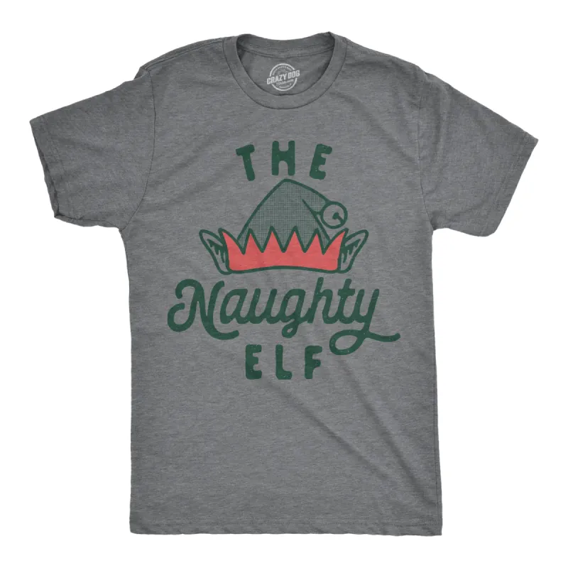 The Naughty Elf Men's T Shirt sold by Crazy Dog T-Shirts