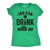 You Can Drink With Us Women's T Shirt sold by Crazy Dog T-Shirts
