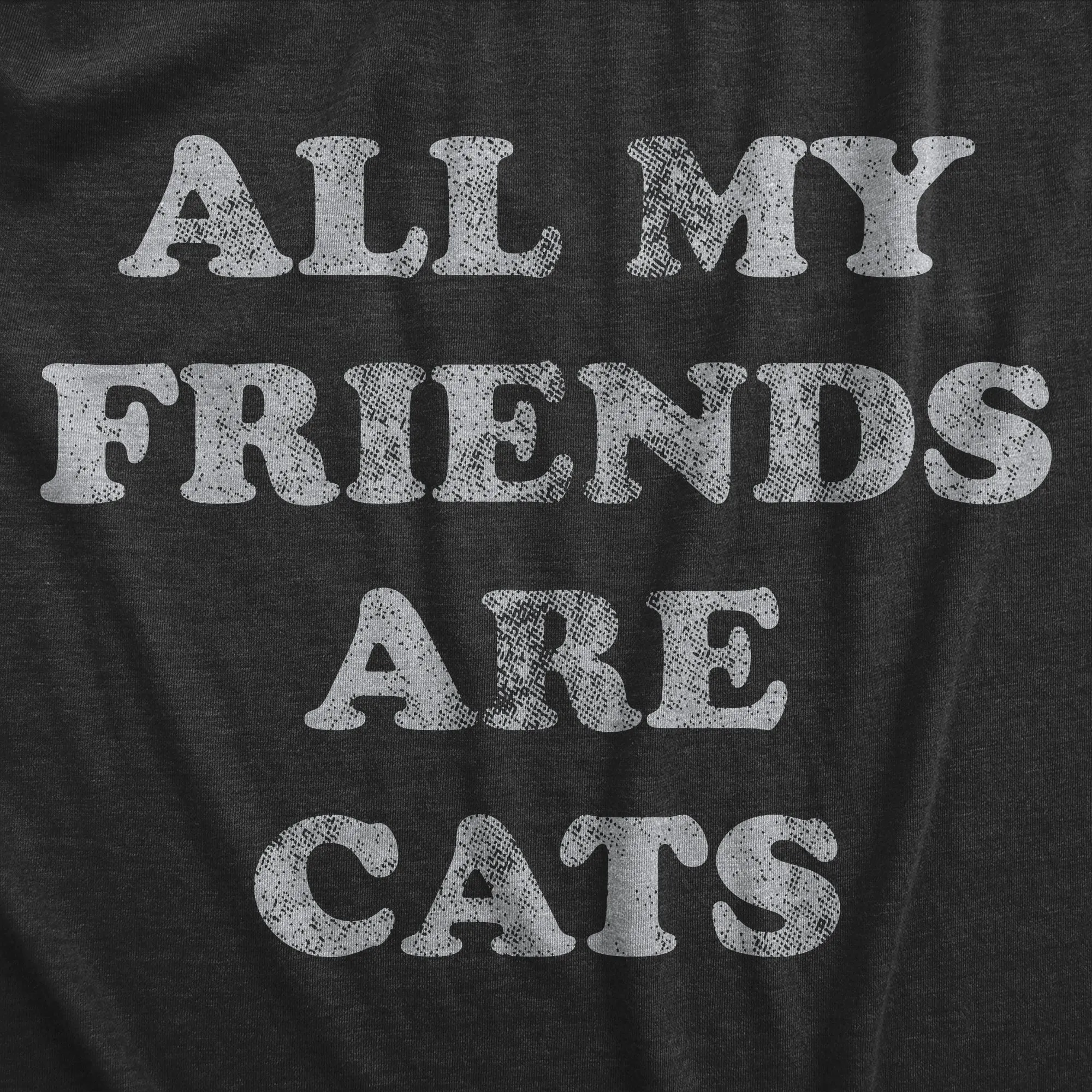 All My Friends Are Cats Women's T Shirt sold by Crazy Dog T-Shirts product image thumbnail 2