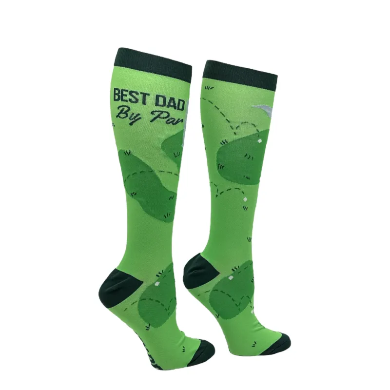 Best Dad By Par Compression Socks sold by Crazy Dog T-Shirts