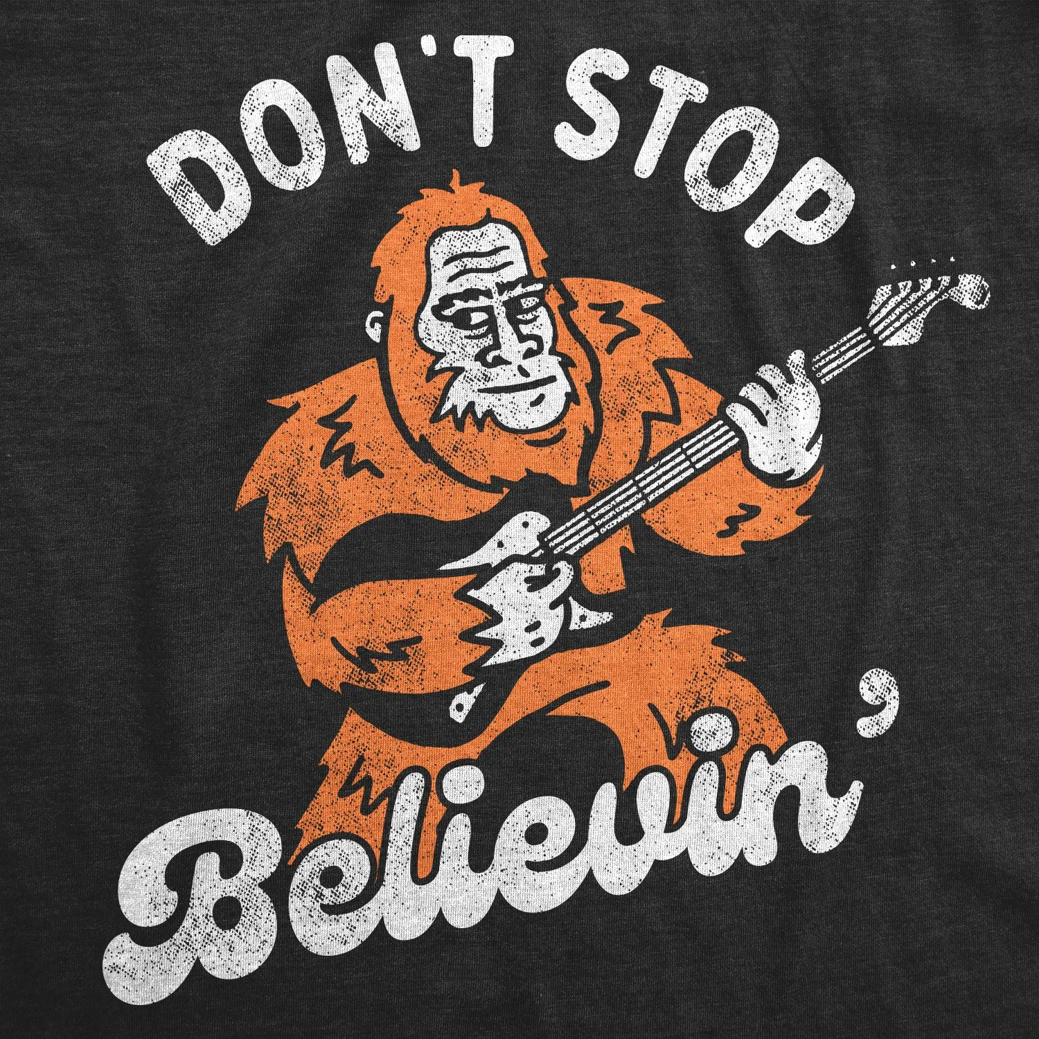 Dont Stop Believin Bigfoot Women's T Shirt sold by Crazy Dog T-Shirts product image thumbnail 2