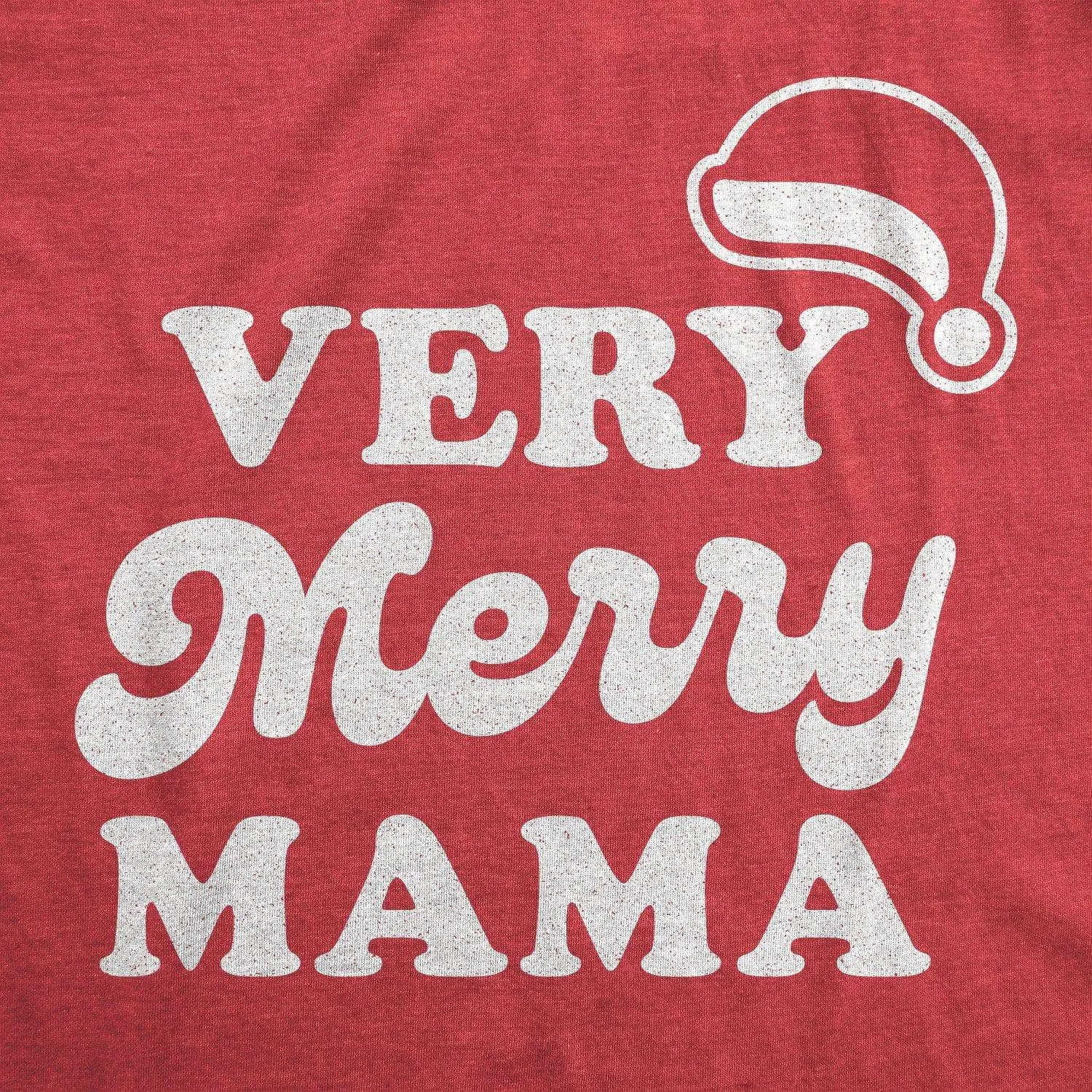 Very Merry Mama Women's T Shirt sold by Crazy Dog T-Shirts product image thumbnail 2