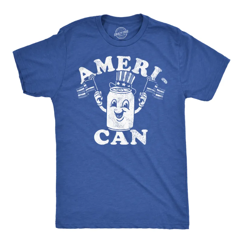 Ameri Can Men's T Shirt sold by Crazy Dog T-Shirts