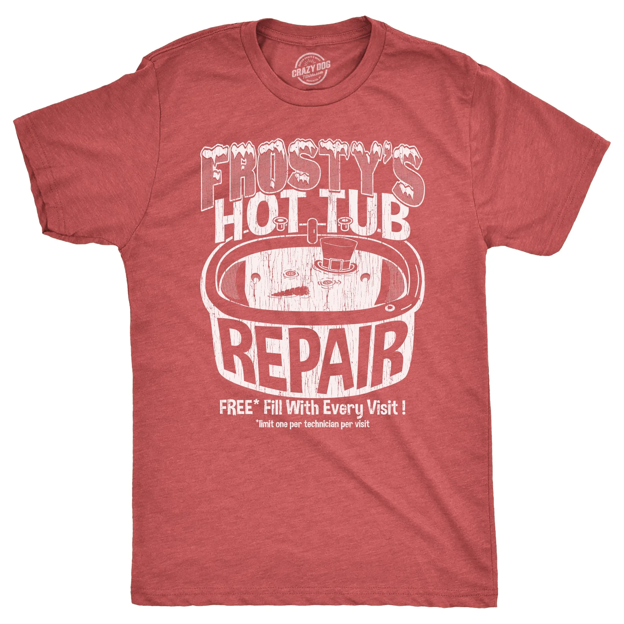 Frostys Hot Tub Repair Men's T Shirt sold by Crazy Dog T-Shirts