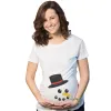 Snowman Face Maternity T Shirt sold by Crazy Dog T-Shirts