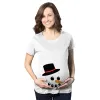 Snowman Face Maternity T Shirt sold by Crazy Dog T-Shirts