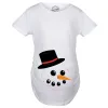 Snowman Face Maternity T Shirt sold by Crazy Dog T-Shirts