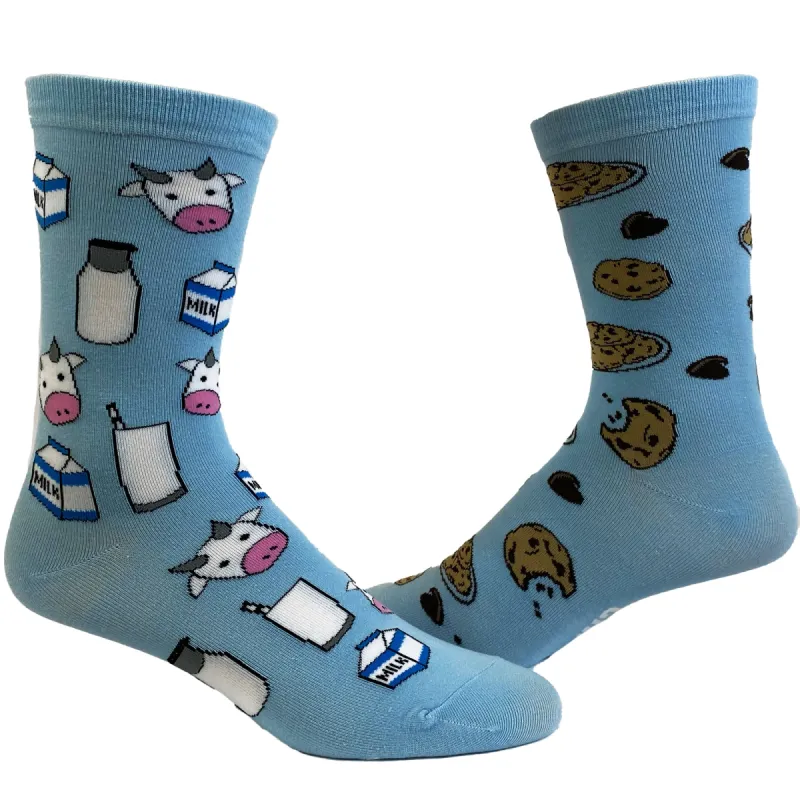 Womens Milk And Cookies Socks made by Crazy Dog T-Shirts