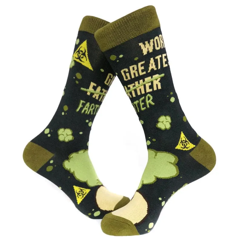 Mens World's Greatest Farter Socks sold by Crazy Dog T-Shirts