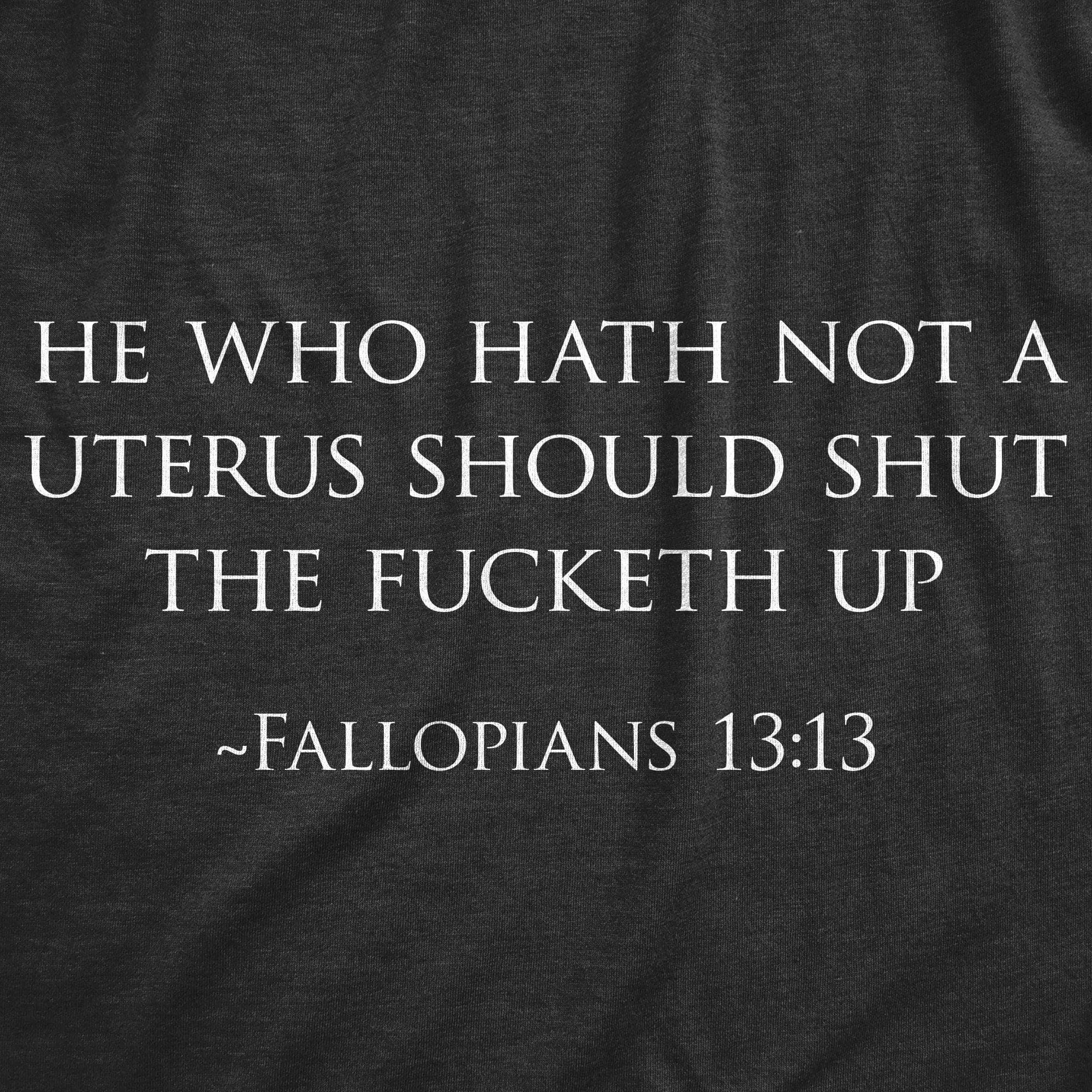 Fallopians 13:13 Men's T Shirt sold by Crazy Dog T-Shirts product image thumbnail 2