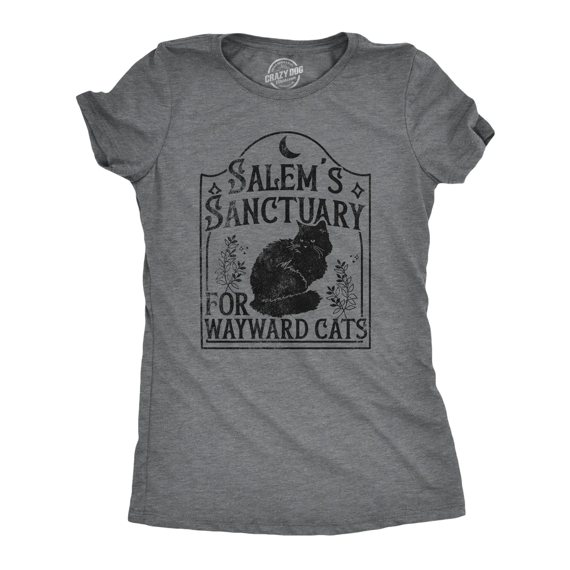 Salems Sanctuary For Wayward Cats Women's T Shirt sold by Crazy Dog T-Shirts