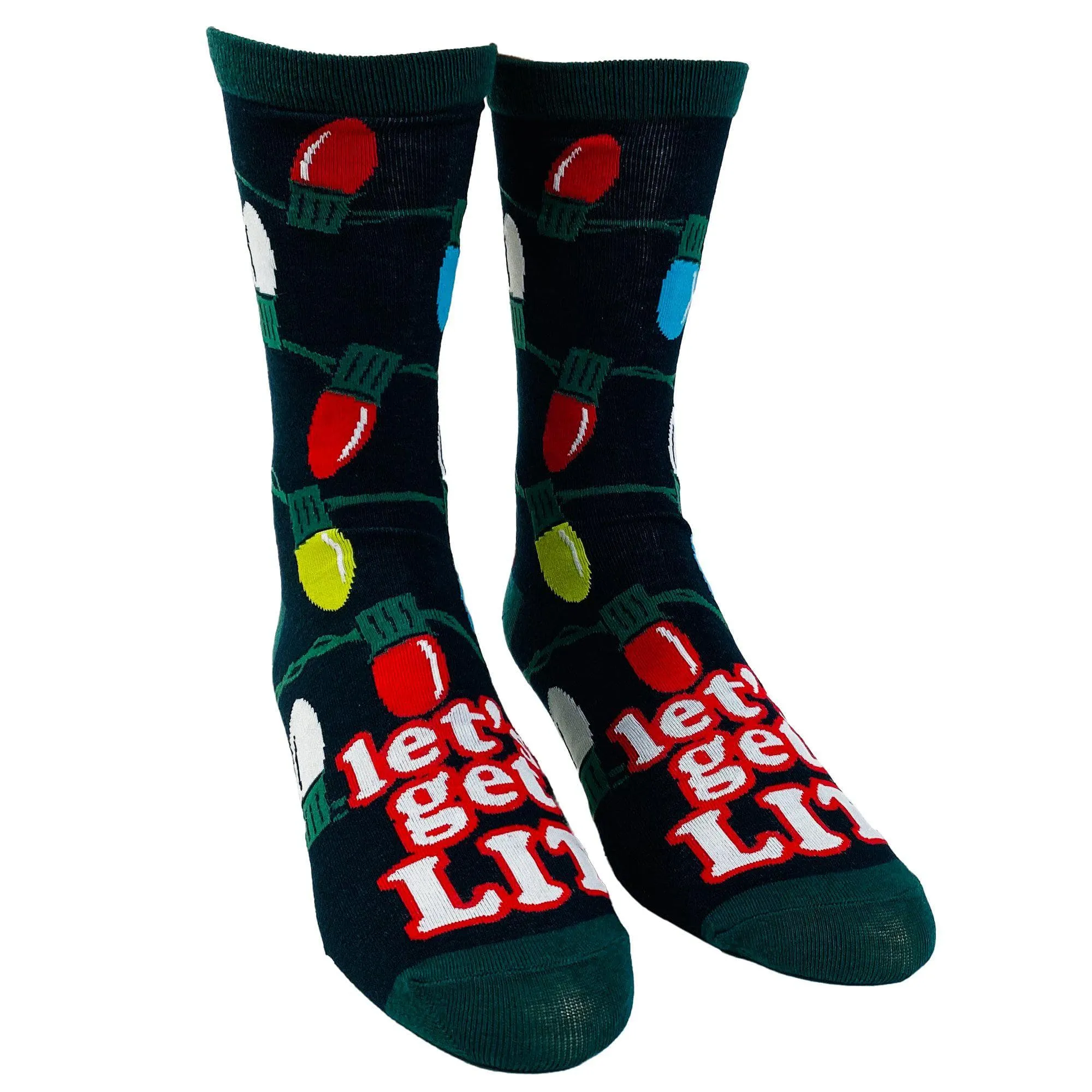 Men's Let's Get Lit Socks sold by Crazy Dog T-Shirts product image thumbnail 2