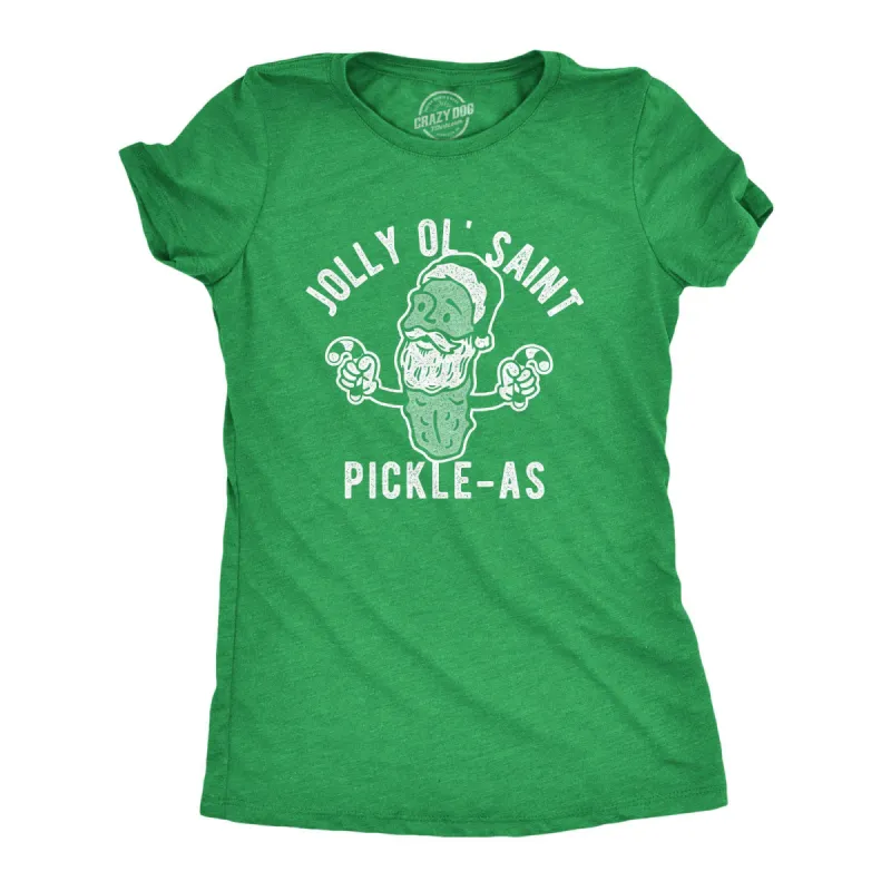 Jolly Ol Saint Pickle-as Women's T Shirt sold by Crazy Dog T-Shirts