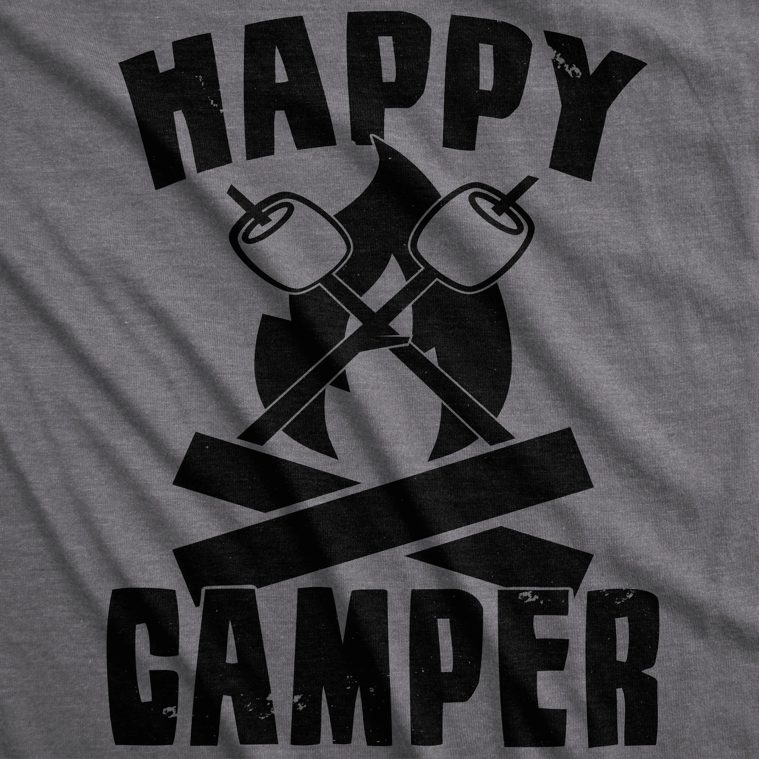 Happy Camper Men's T Shirt sold by Crazy Dog T-Shirts product image thumbnail 2
