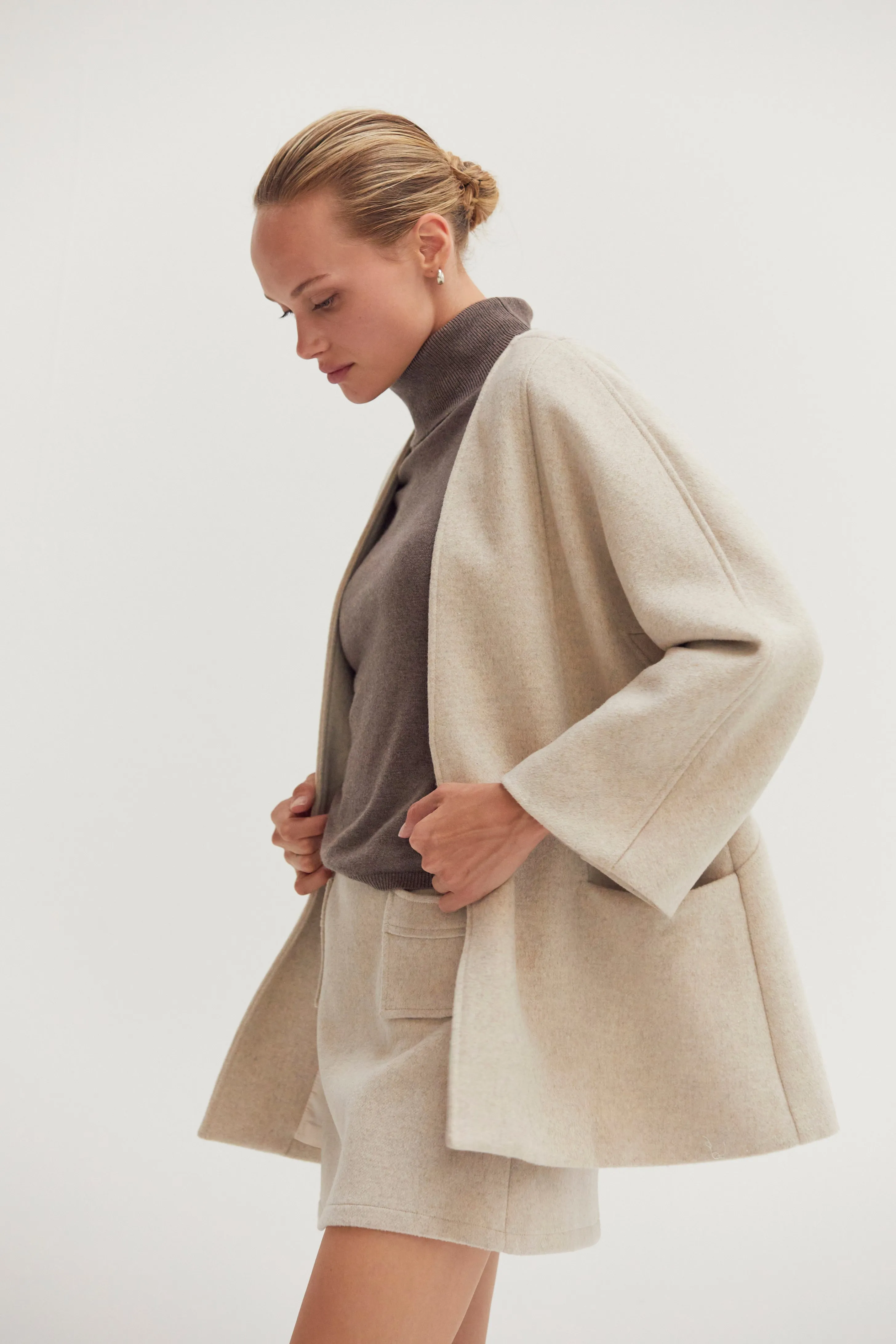 Molly Open Front Wool Blend Jacket sold by Crescent product image thumbnail 2