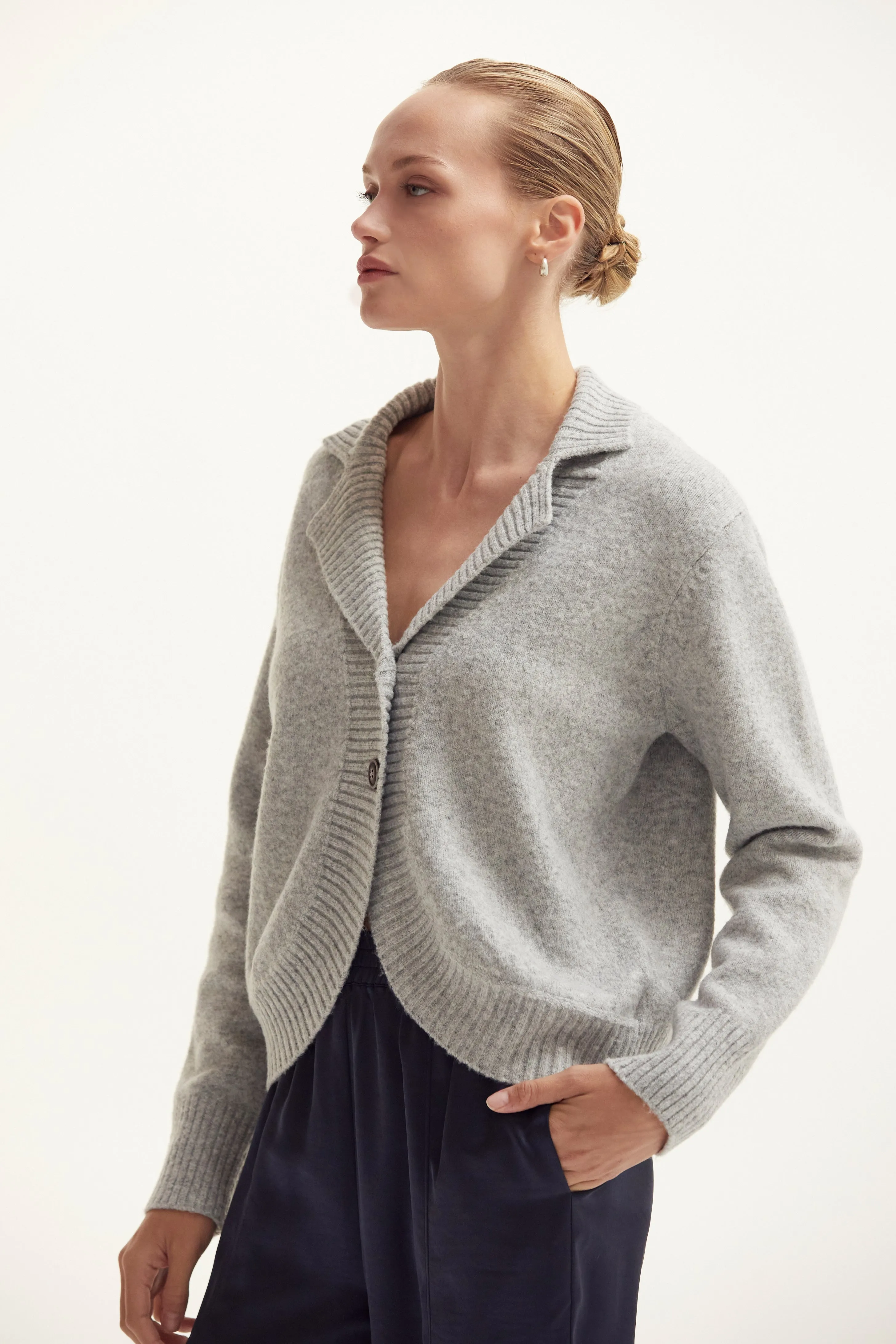 Betsy Curved Hem Cardigan sold by Crescent product image thumbnail 4