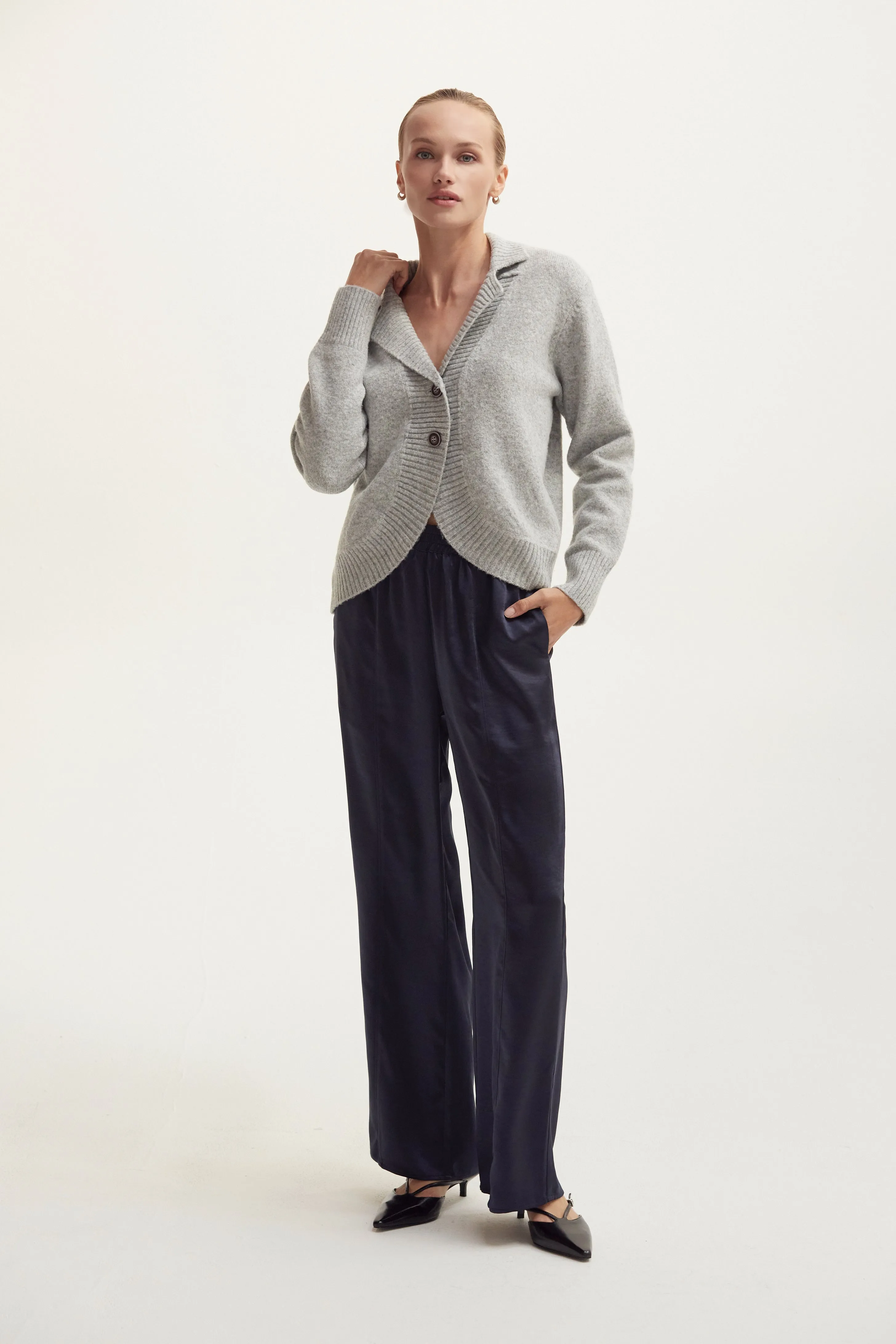 Betsy Curved Hem Cardigan sold by Crescent product image thumbnail 3