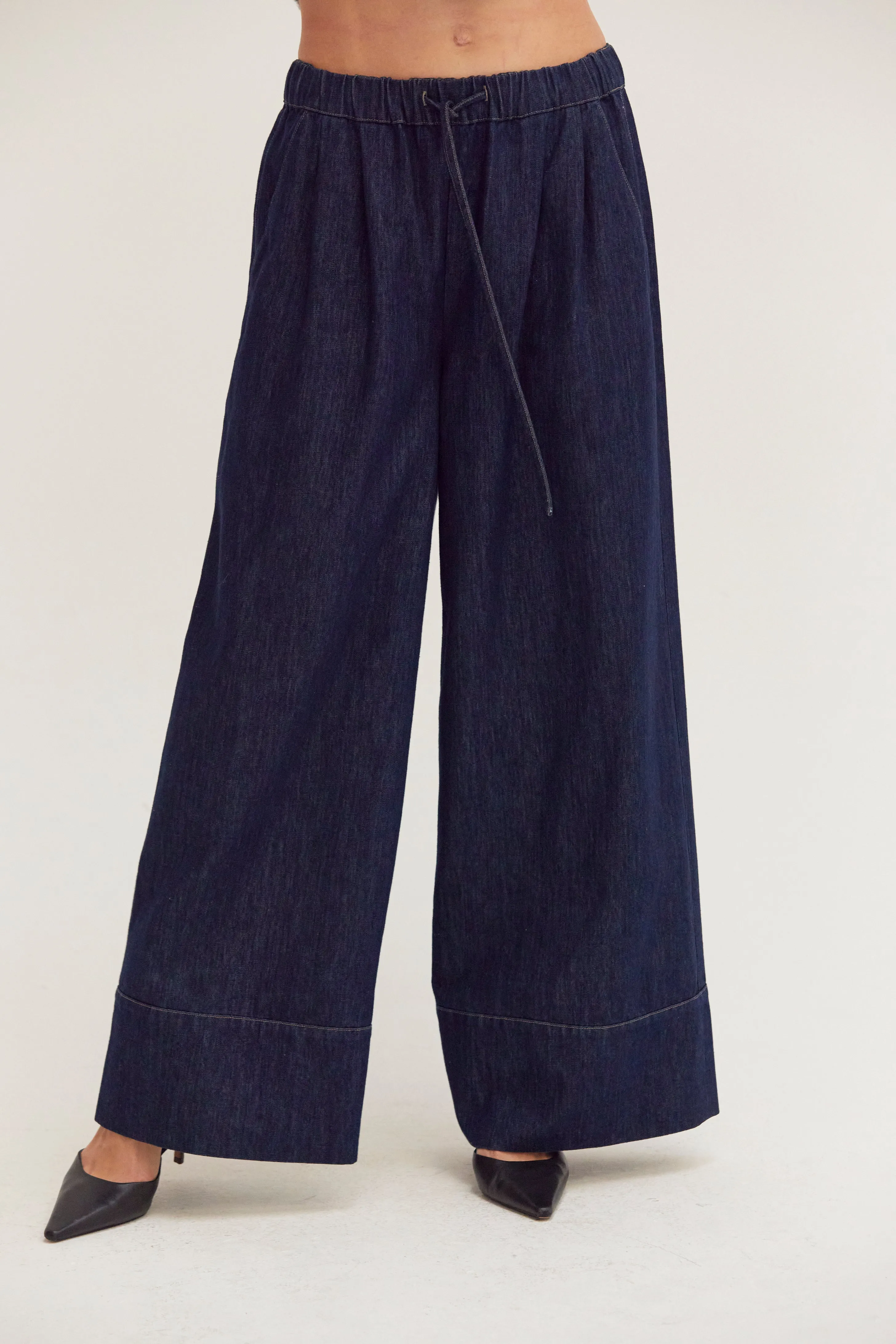 Bella Chambray Wide Leg Pants sold by Crescent product image thumbnail 3