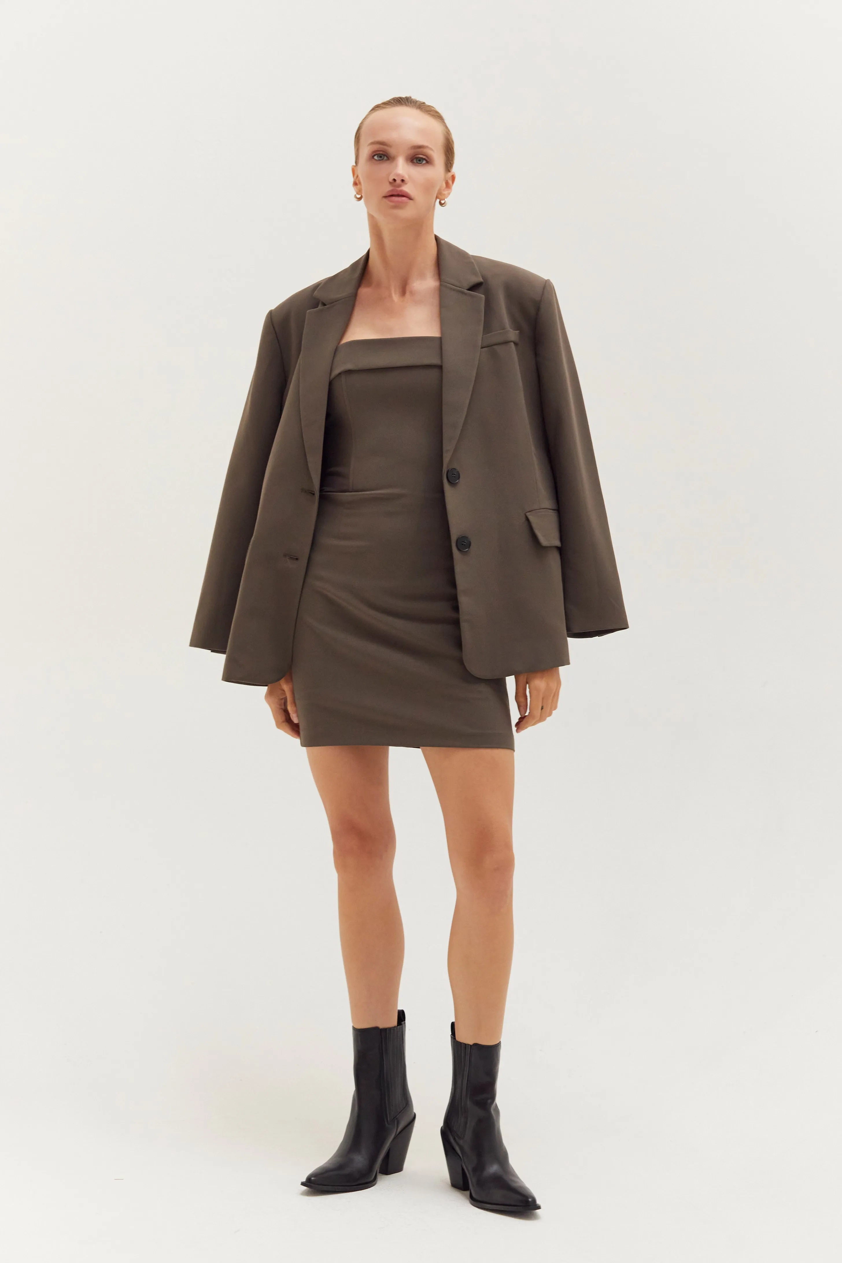 Gia Oversized Single-Breasted Blazer sold by Crescent product image thumbnail 5