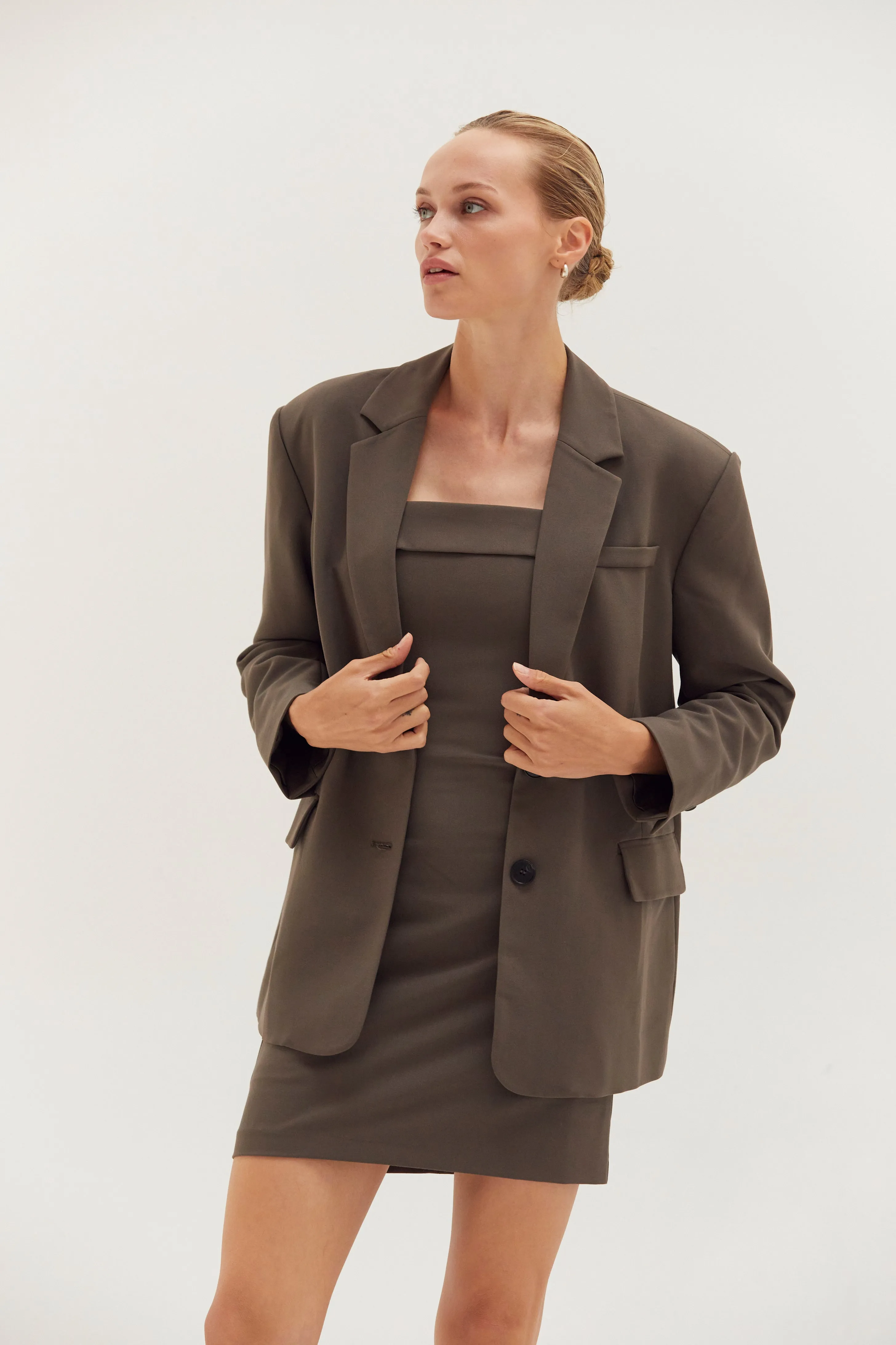 Gia Oversized Single-Breasted Blazer sold by Crescent product image thumbnail 3