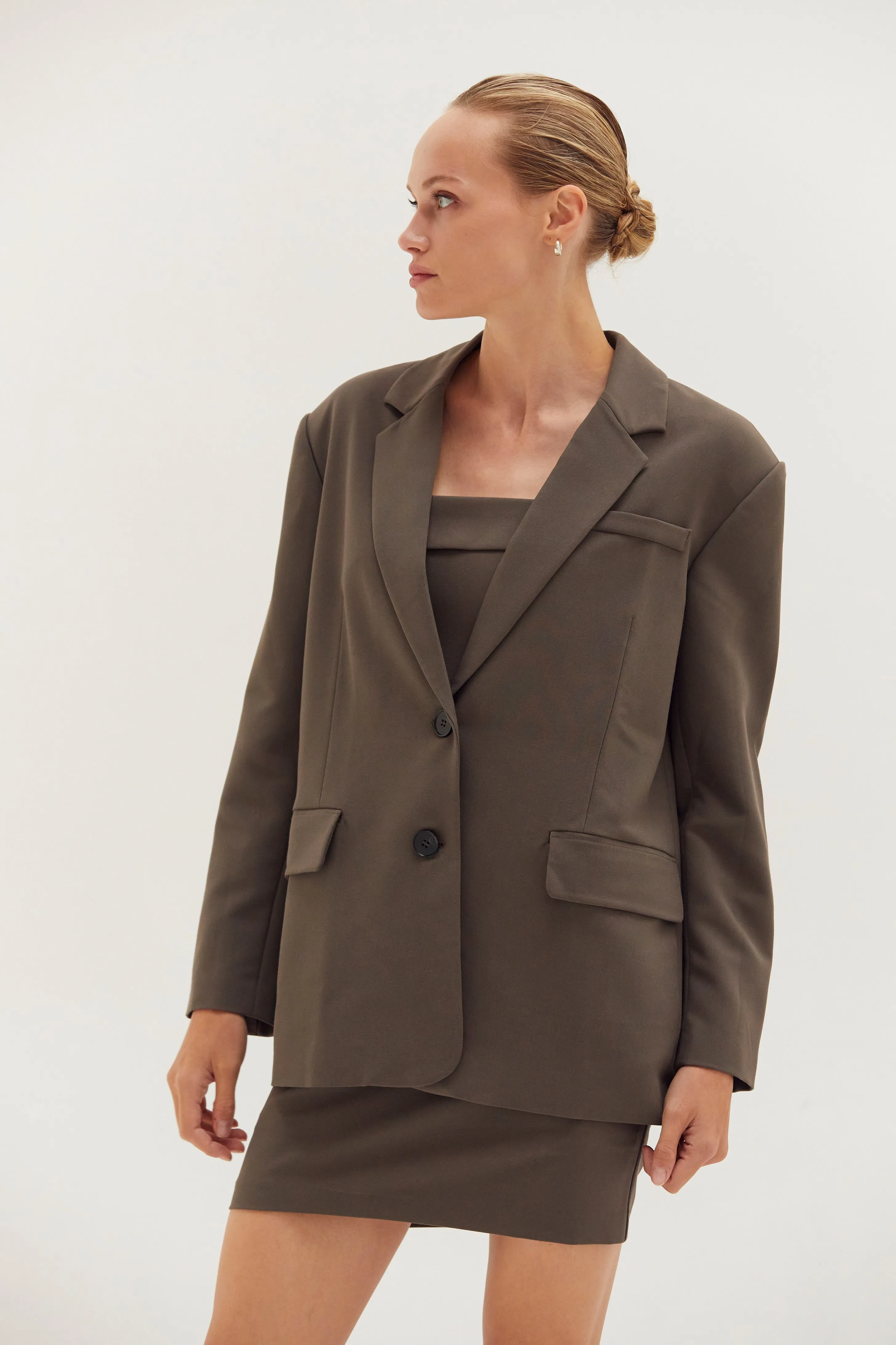 Gia Oversized Single-Breasted Blazer sold by Crescent product image thumbnail 4