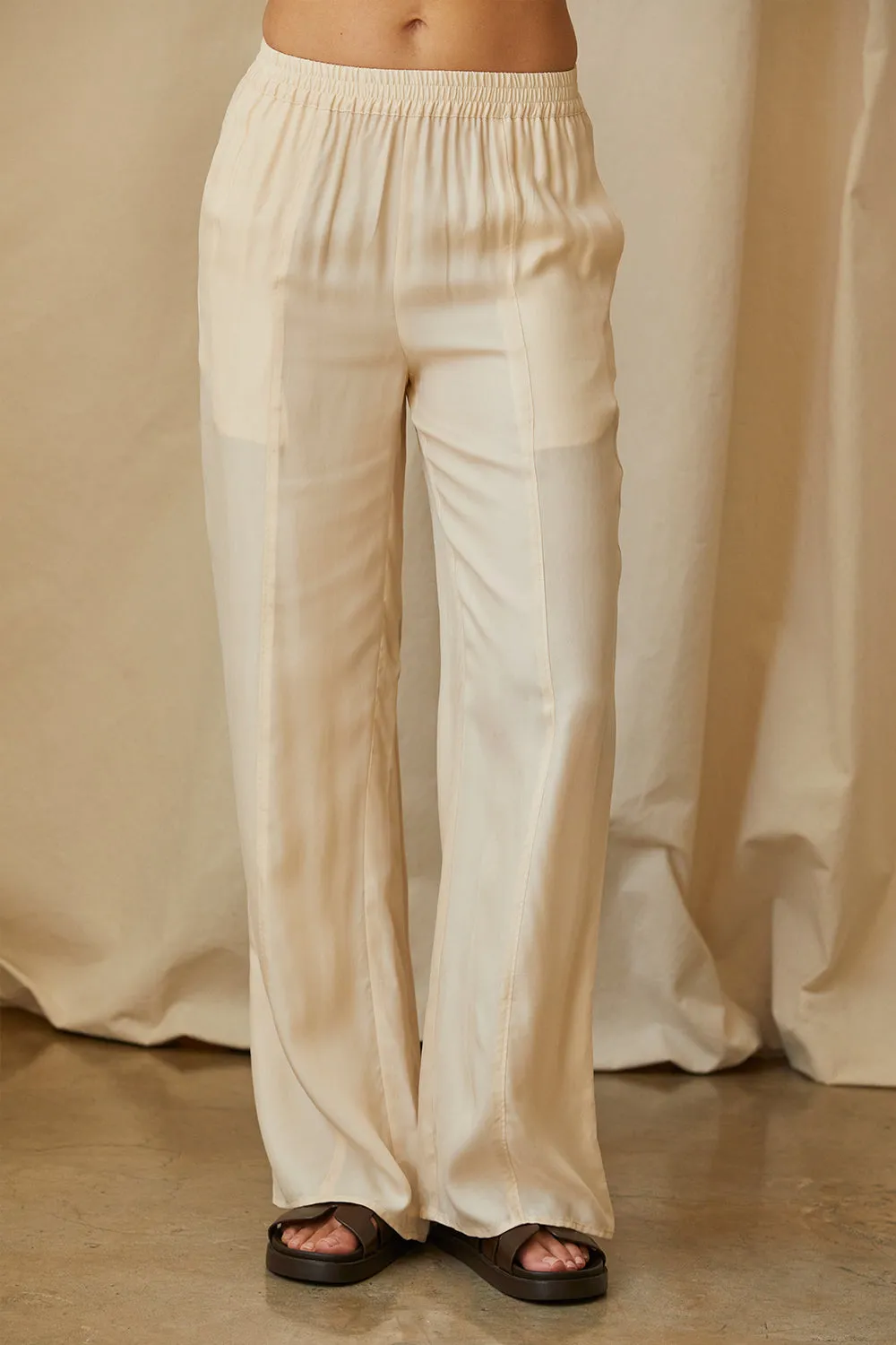 Yolanda Pull On Cupro Pants sold by Crescent