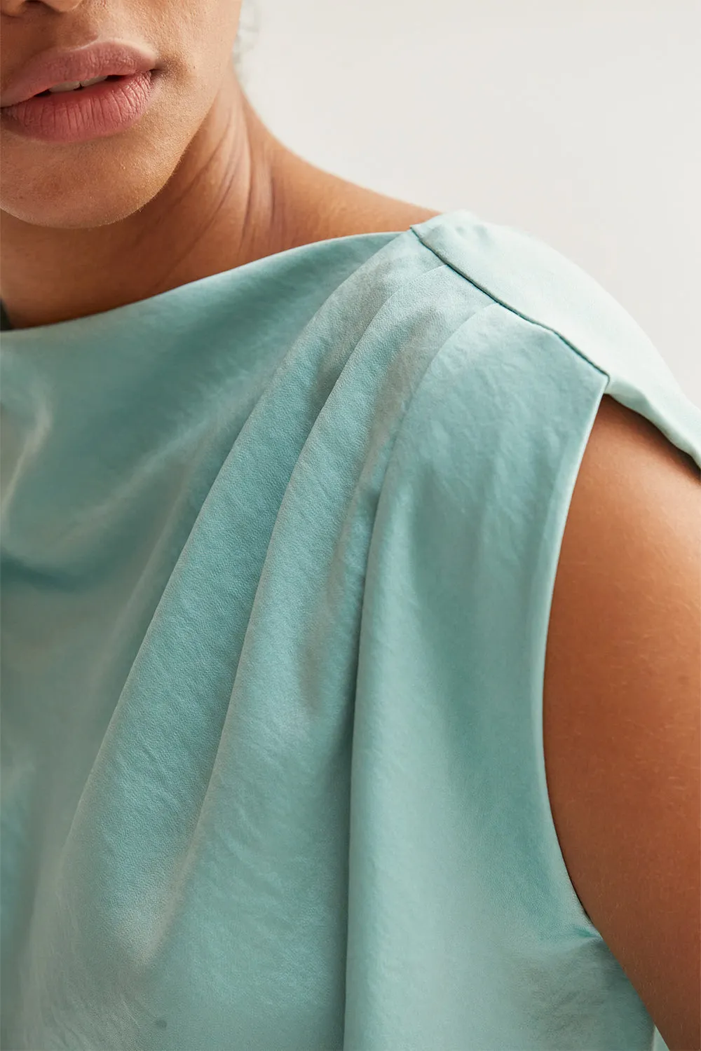 Chlo Cowl Neck Satin Top sold by Crescent product image thumbnail 4