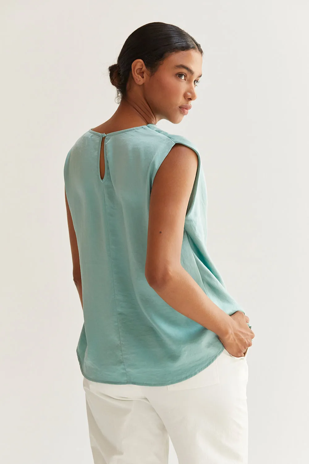 Chlo Cowl Neck Satin Top sold by Crescent product image thumbnail 5