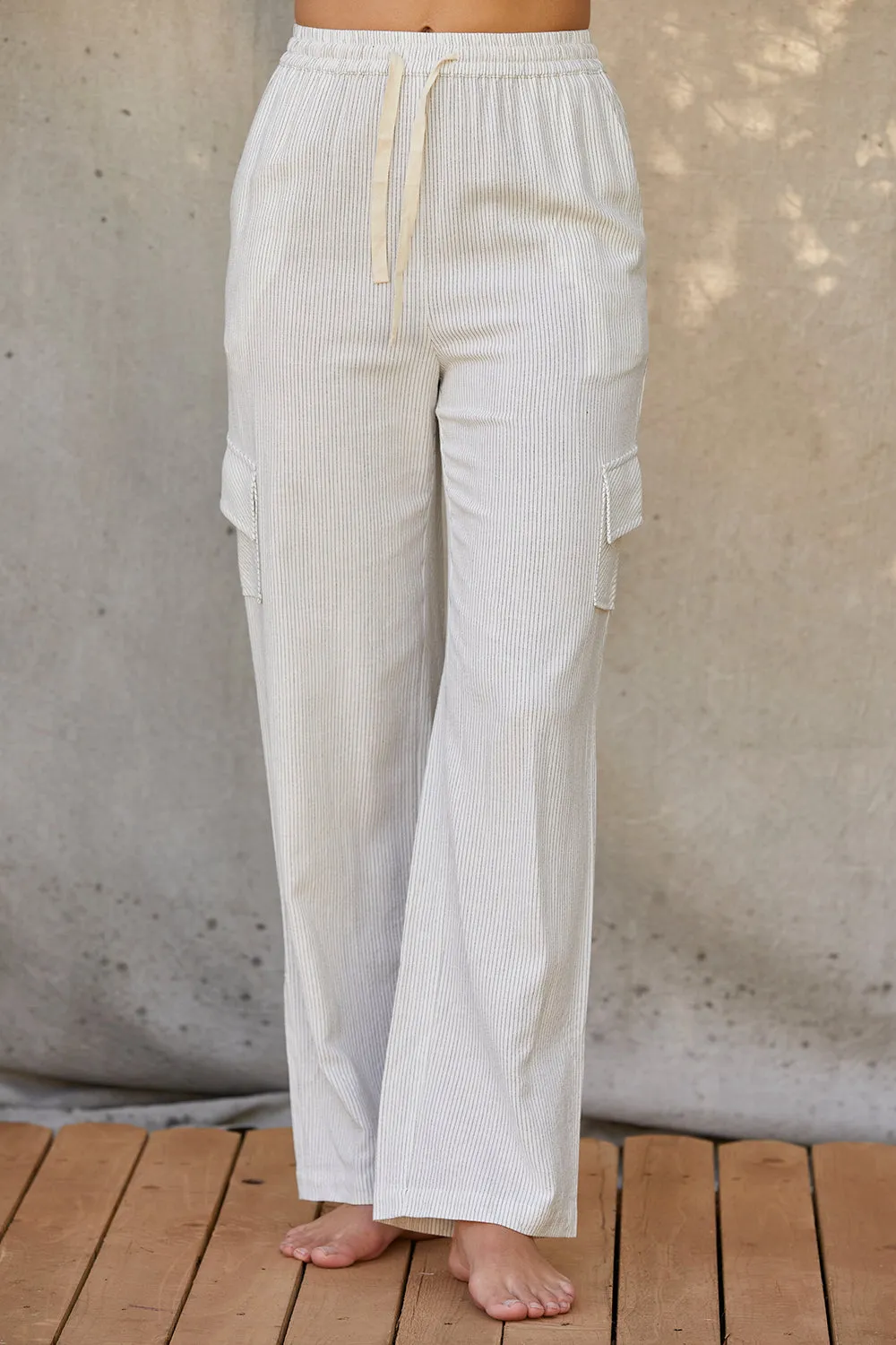 Yanni Easy Wear Pinstripe Straight Leg Pants sold by Crescent product image thumbnail 2