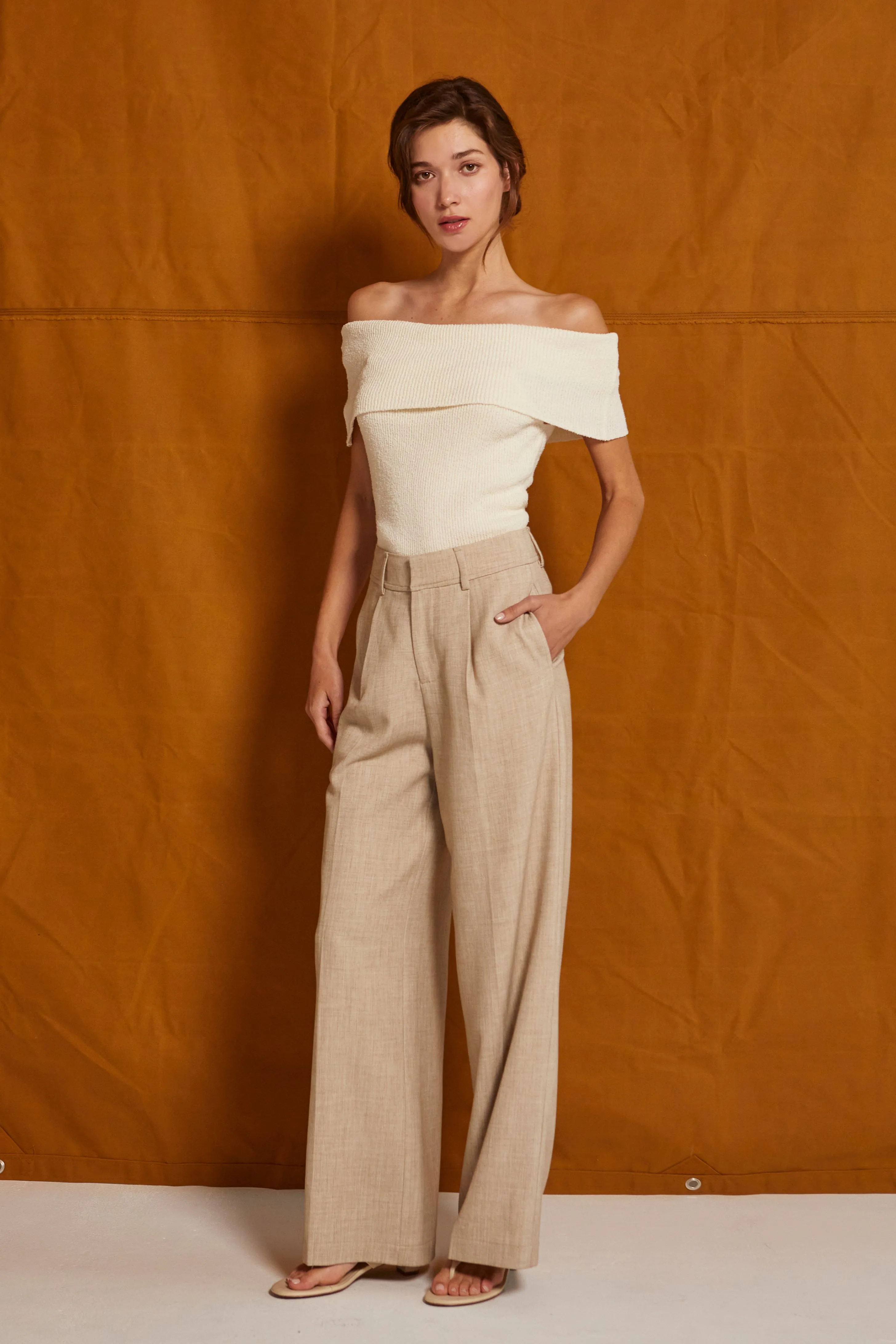 Luna Wide Leg Trousers sold by Crescent product image thumbnail 3
