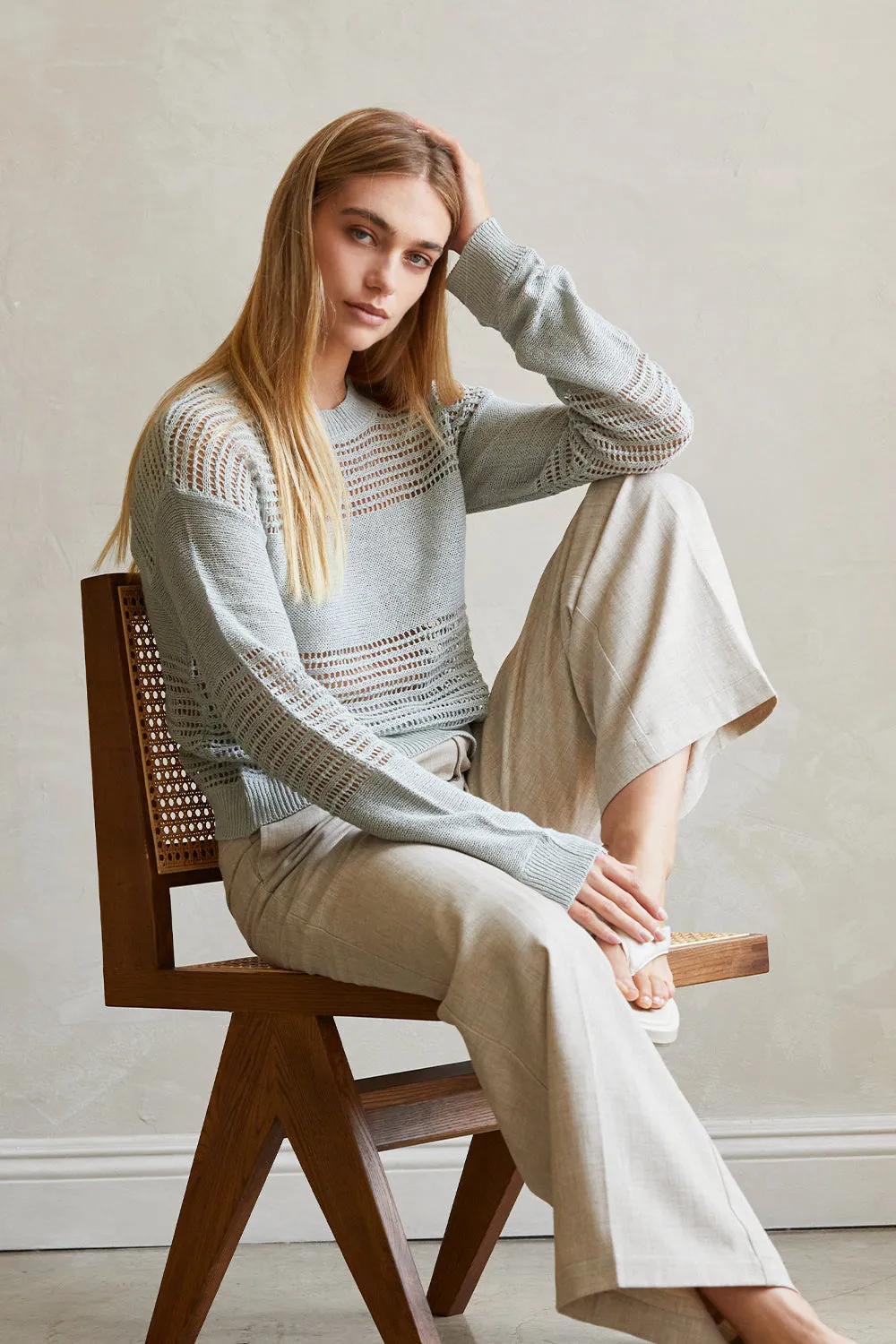 Luna Wide Leg Trousers sold by Crescent product image thumbnail 5