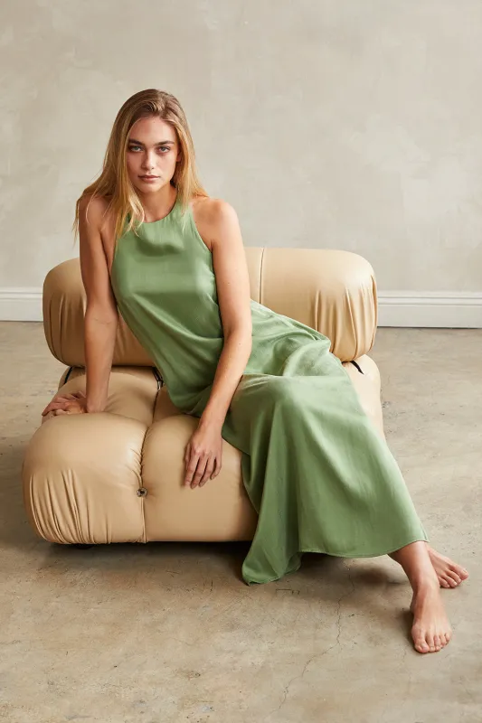 Bona Back Twist Cupro Slip Dress sold by Crescent