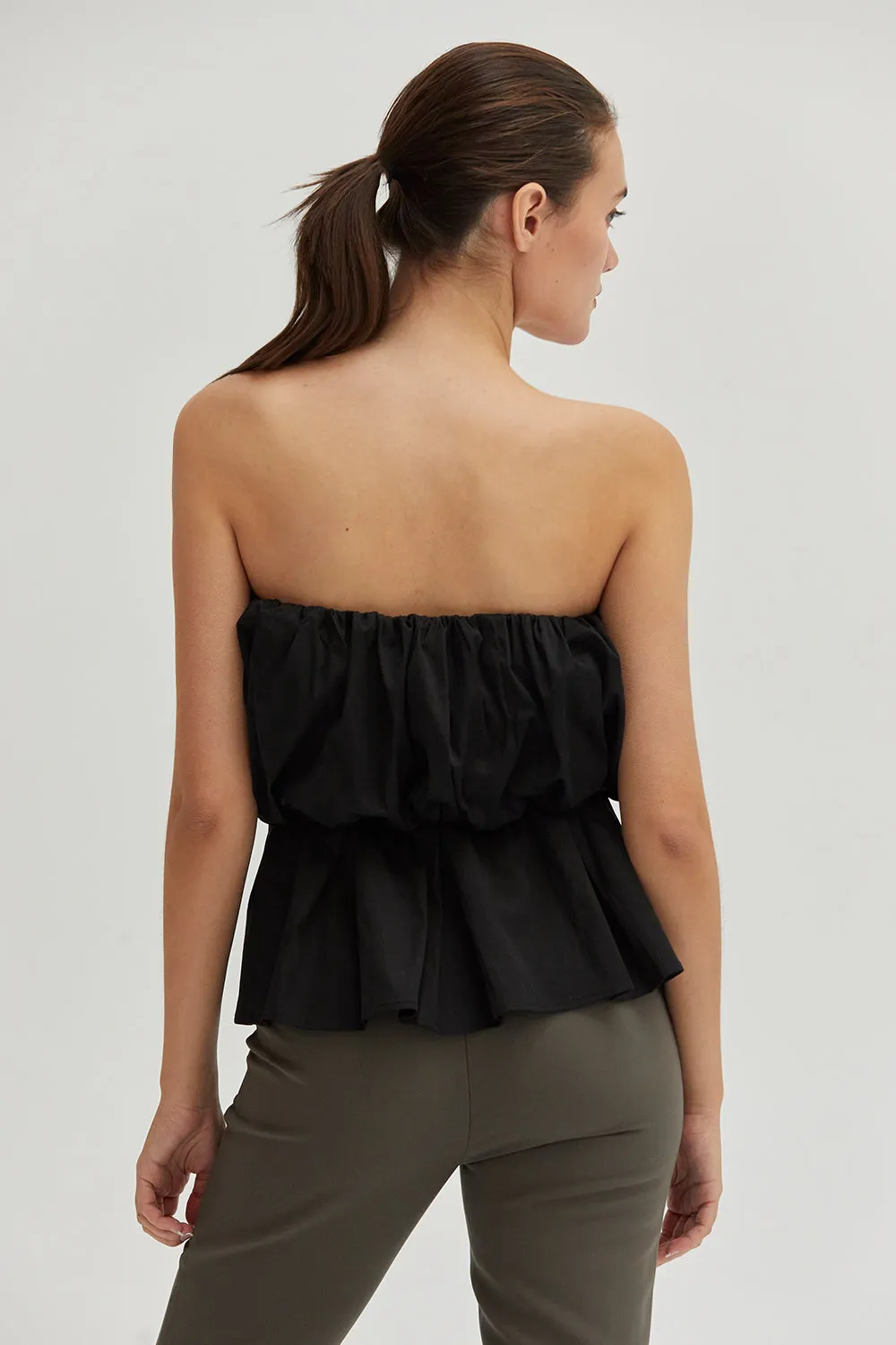 Arianna Balloon Peplum Tube Top sold by Crescent product image thumbnail 4