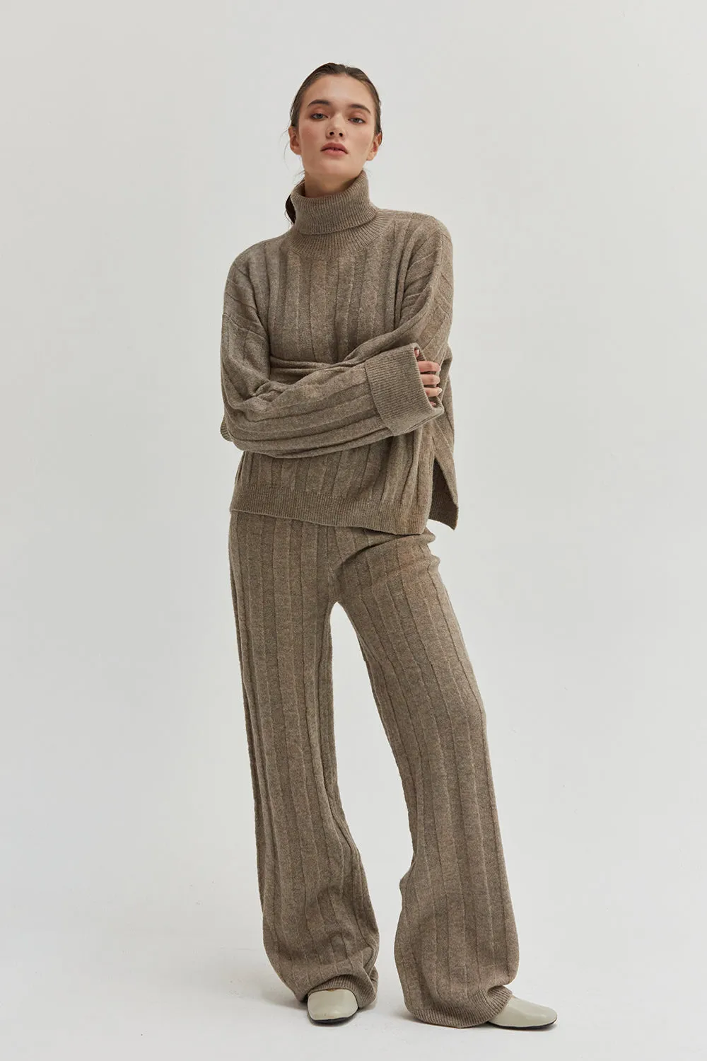 Kai Ribbed Knit Two Piece Sweater Set sold by Crescent product image thumbnail 5