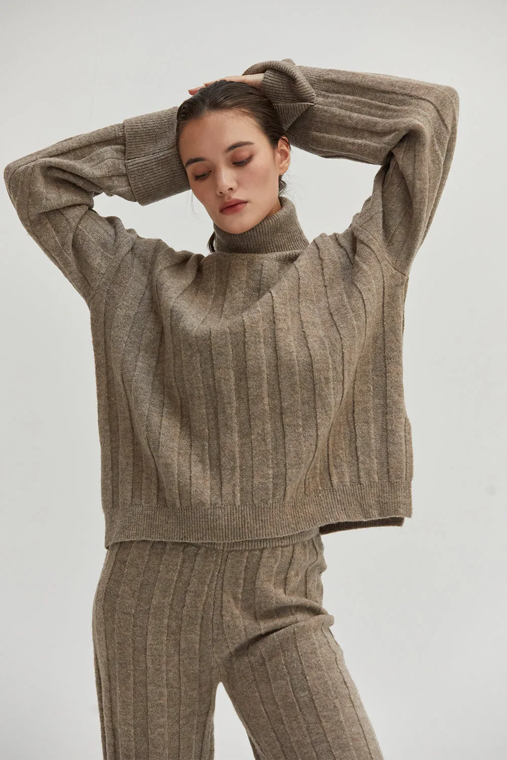 Kai Ribbed Knit Two Piece Sweater Set sold by Crescent product image thumbnail 2