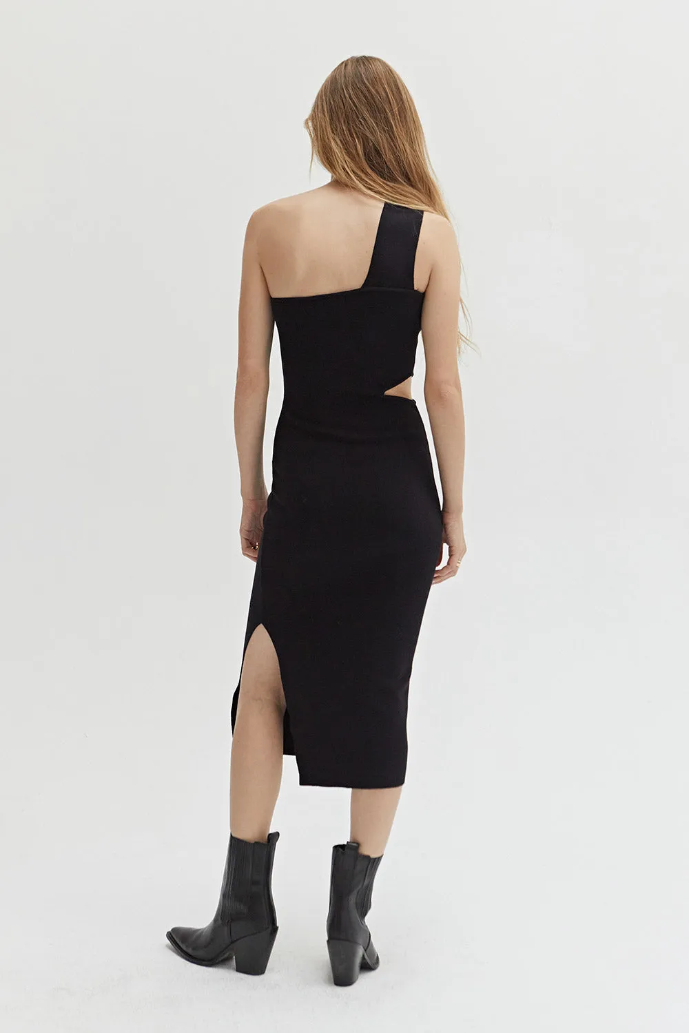 Savannah One Shoulder Knit Dress sold by Crescent product image thumbnail 5