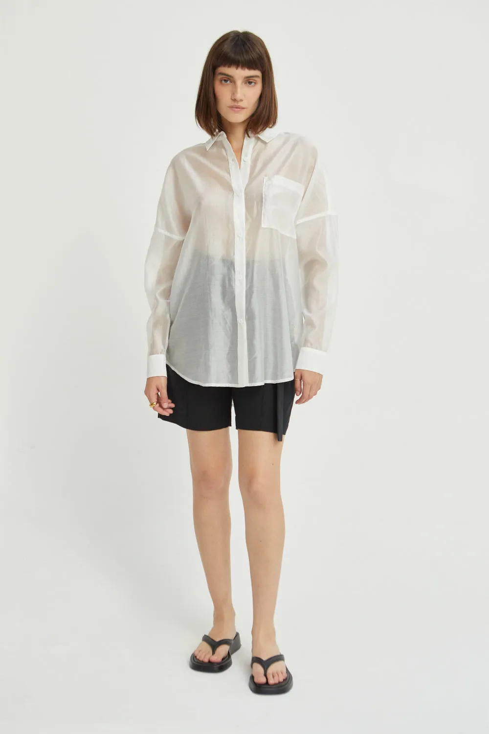 Candice Sheer Button Up Shirt sold by Crescent product image thumbnail 3