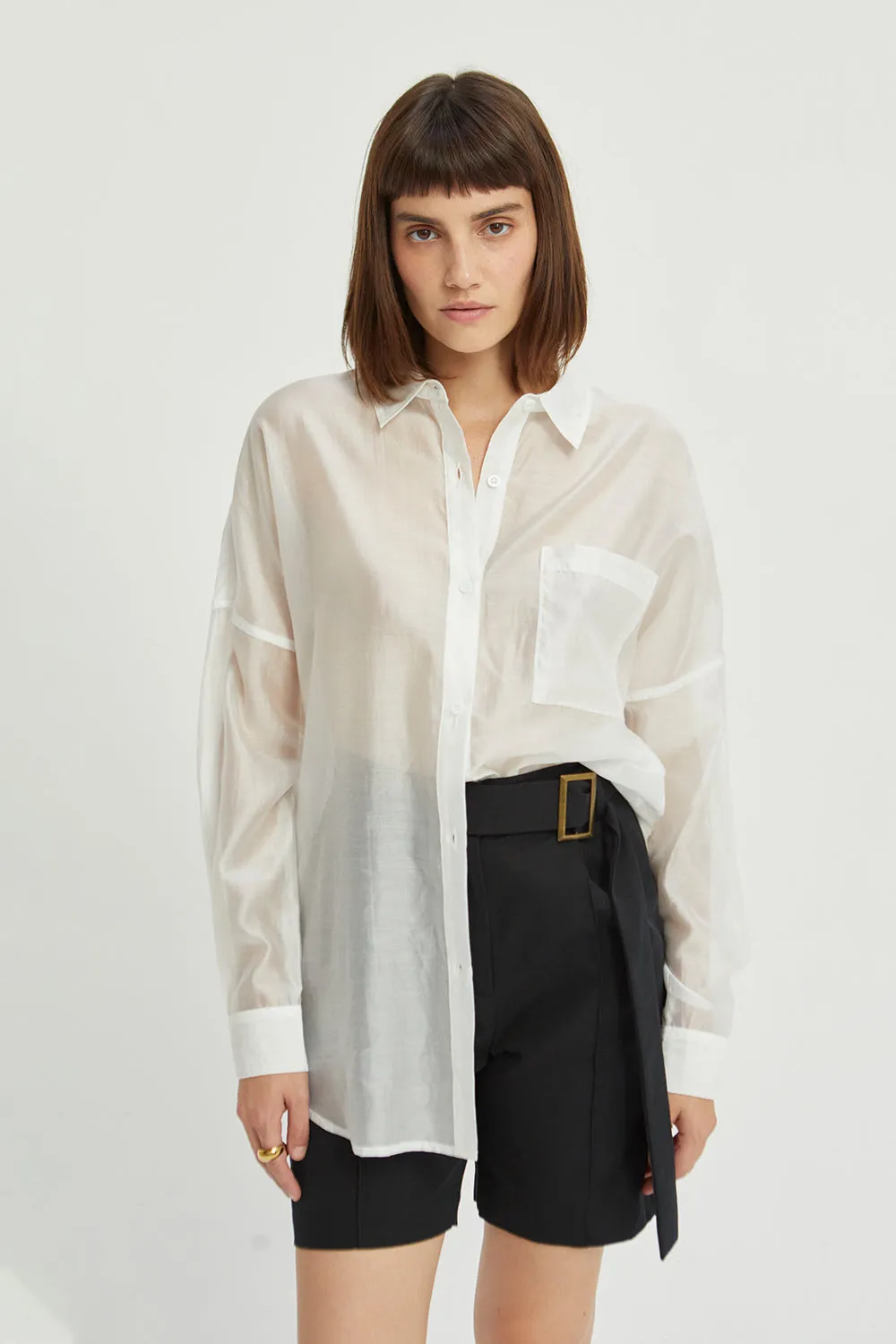 Candice Sheer Button Up Shirt sold by Crescent
