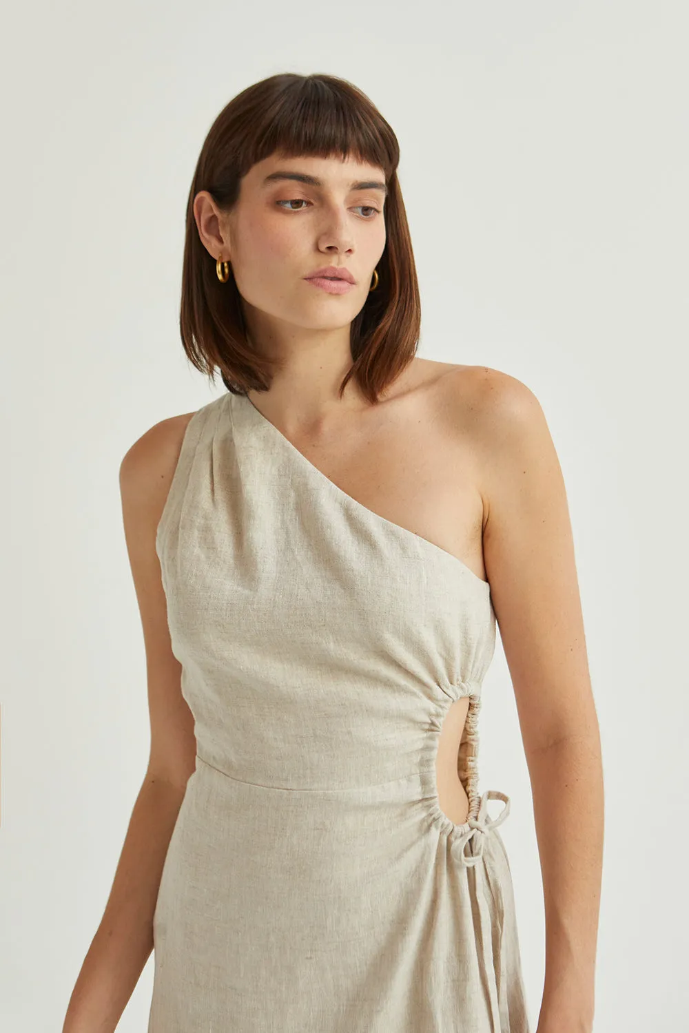 Aura One Shoulder Midi Dress sold by Crescent product image thumbnail 3