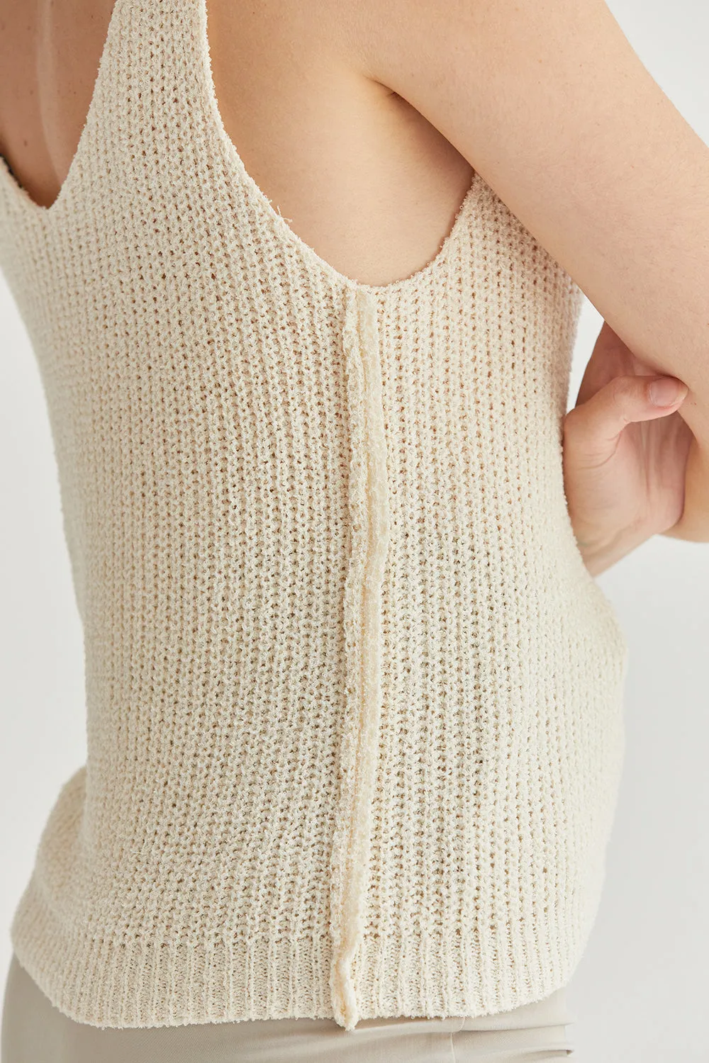 Lori V-Neckline V-Back Straps Tank Top sold by Crescent product image thumbnail 2