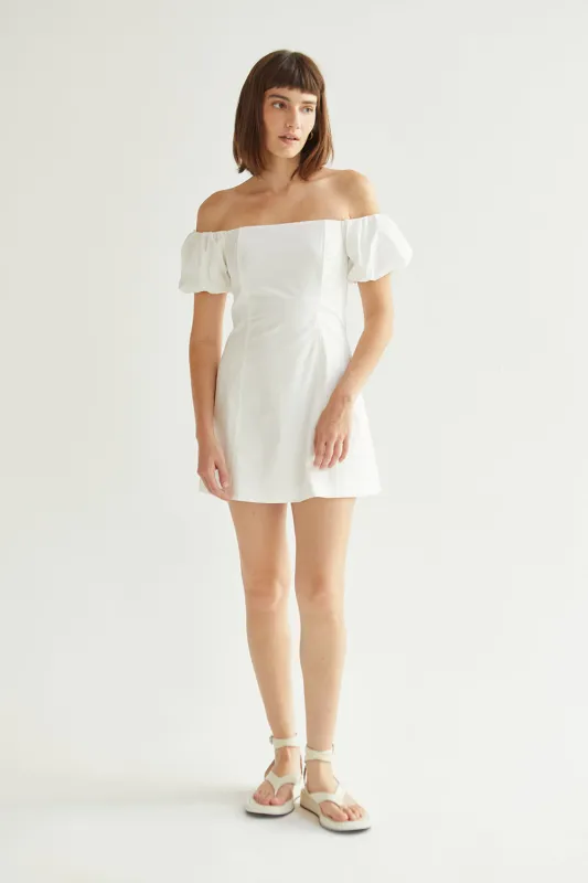 Abigail Off Shoulder Mini Dress sold by Crescent