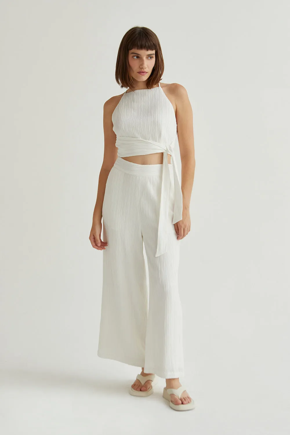 Velma Square Neckline Sleeveless Pants Set sold by Crescent